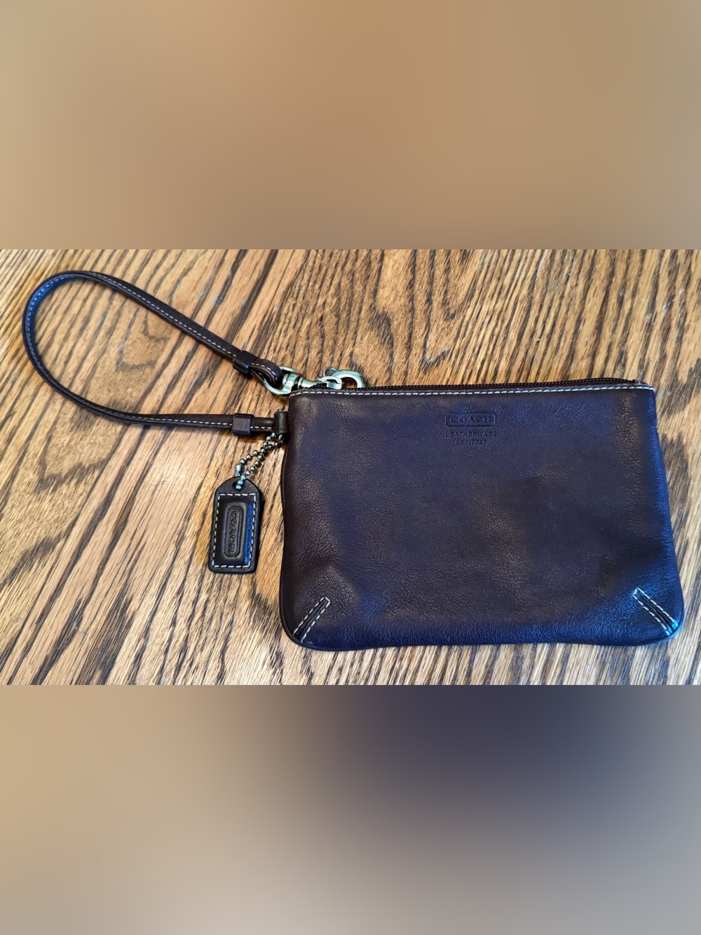 Vintage Black COACH Wristlet With Hangtag